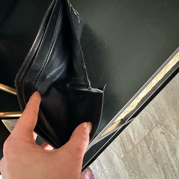 Valentino Black Leather Wallet - Picture 3 of 9